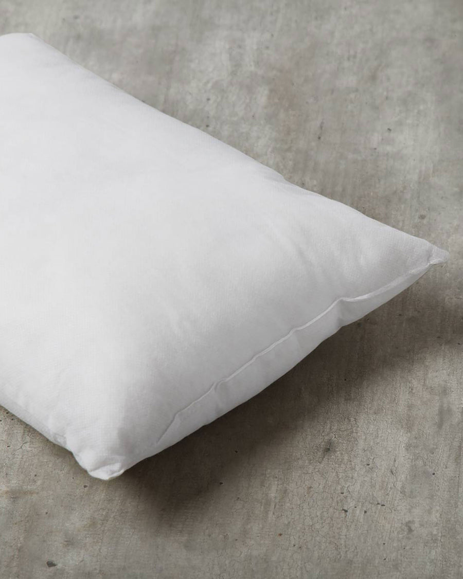 The pillow filler close up.