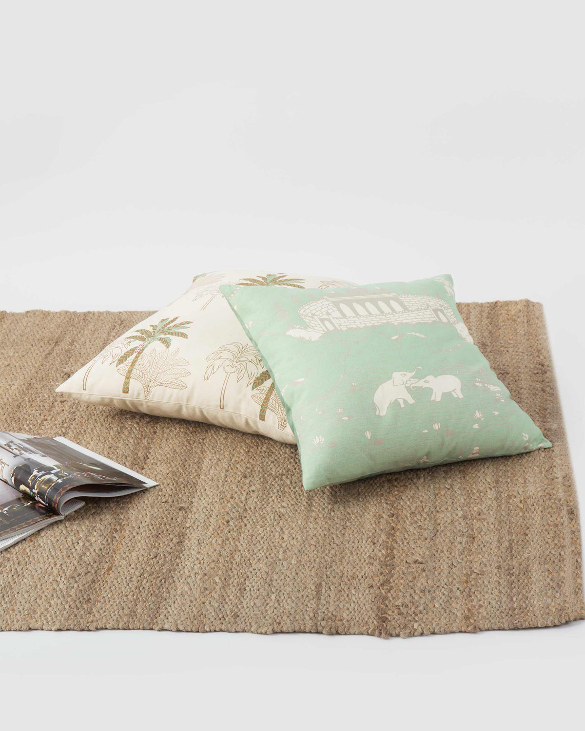 Pazhani Cushion Cover - Smoke Green thumbnail 2