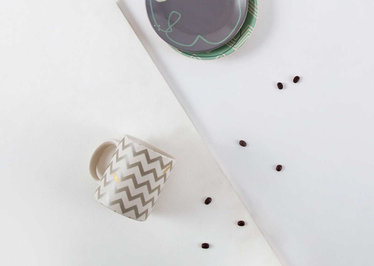 Lily Pond Chevron Mug thumbnail 3