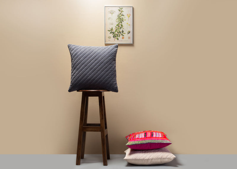 Asante Velvet Cushion Cover - Charcoal