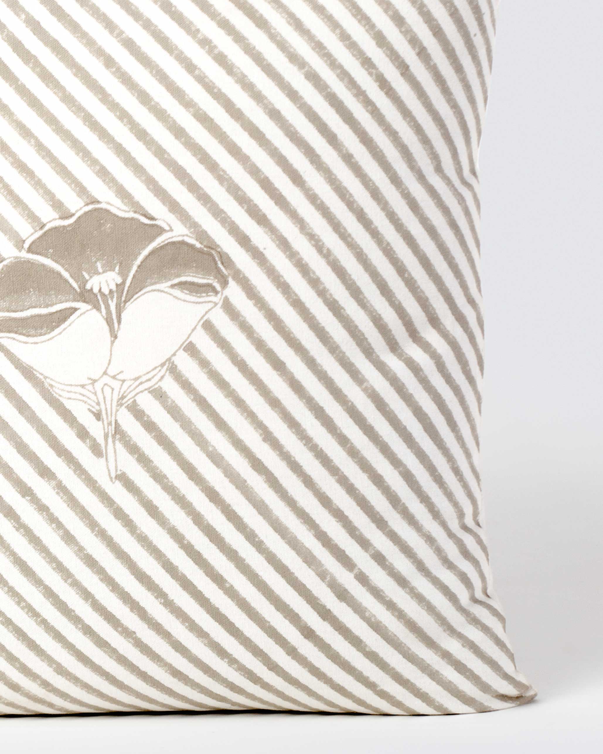 Frangipani Stripe Cushion Cover