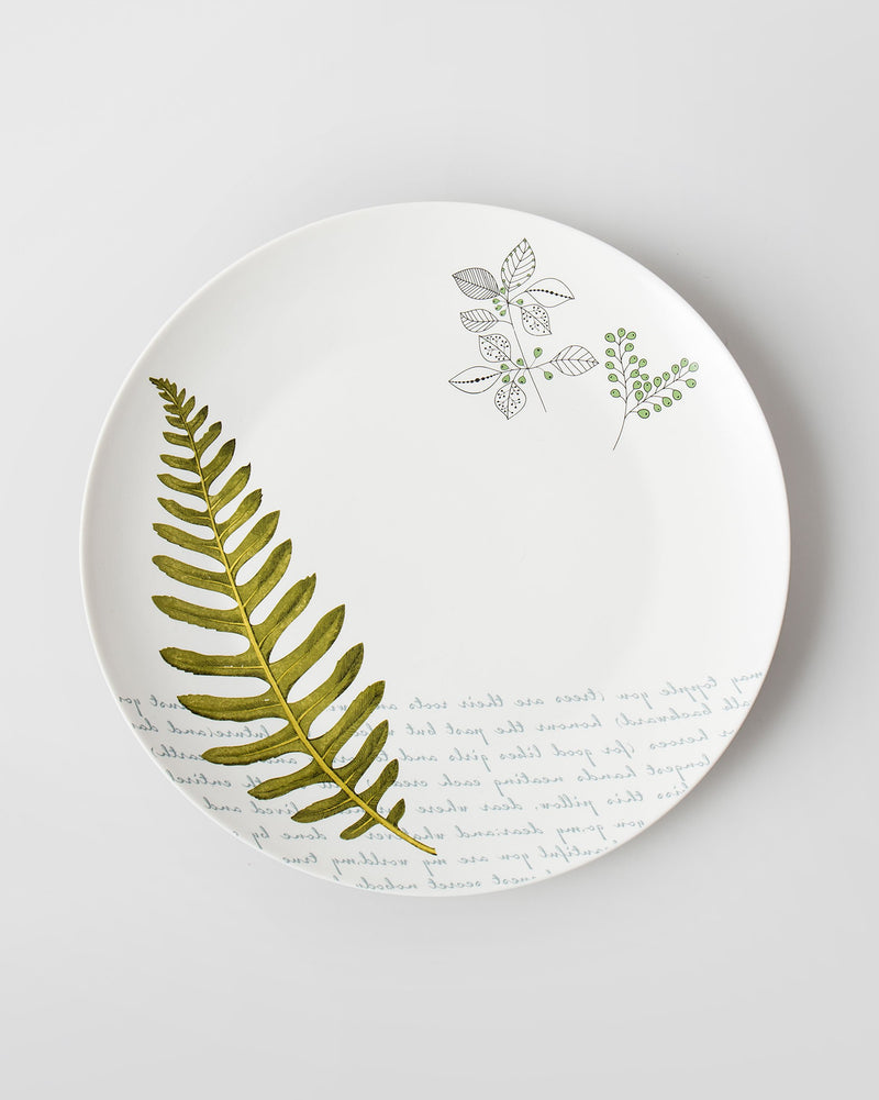 Flora Fauna Dinner Plate