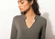 Shibui Long Kurta - Charcoal