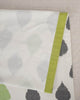 Ikat Tear Drop Table Runner - Charcoal & Lime