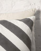 Verandah Candy Stripe Cushion Cover - Charcoal