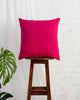 Verandah Reversible Cushion Cover - Fuchsia & Grey