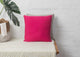 Verandah Reversible Cushion Cover - Fuchsia & Grey