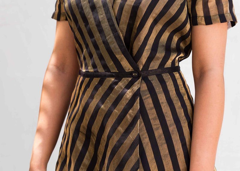 Wrap Stripe Dress