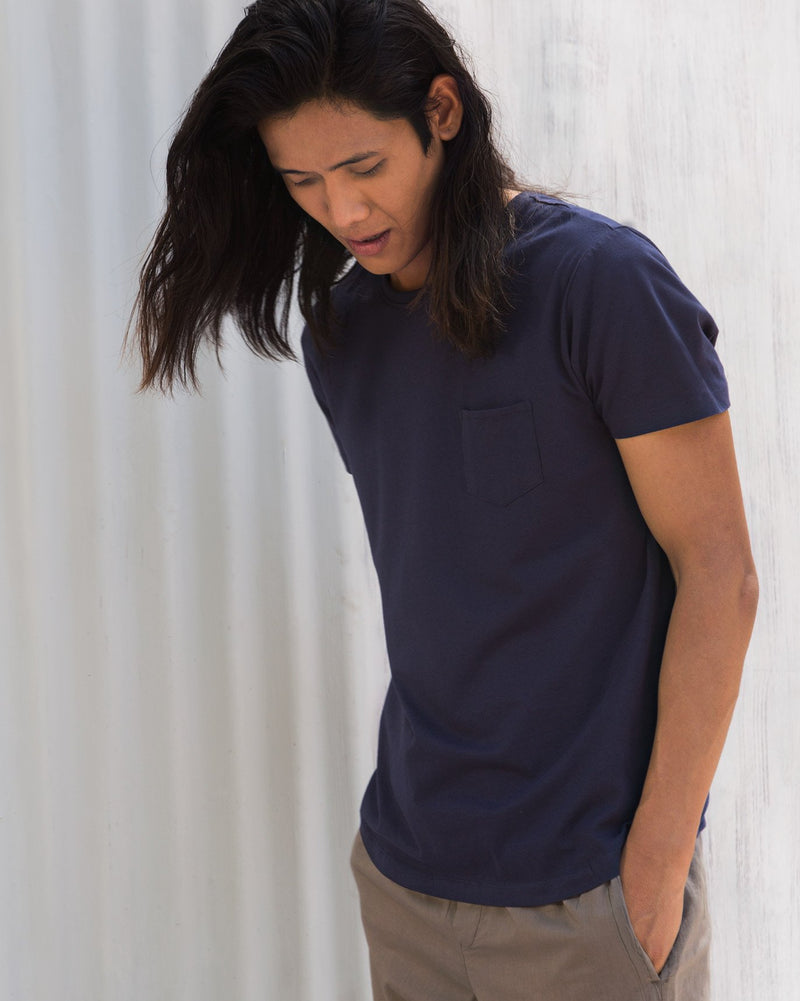 Pocket T-shirt - Blue