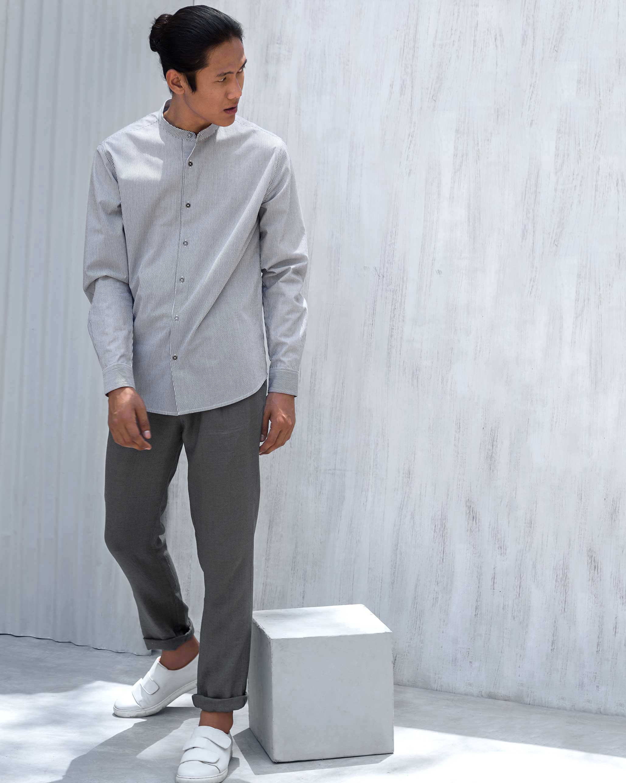 Arugam Stripe Shirt - Black