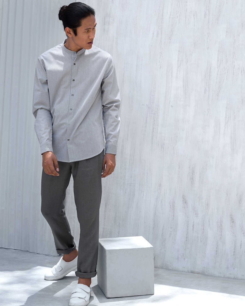 Arugam Stripe Shirt - Black