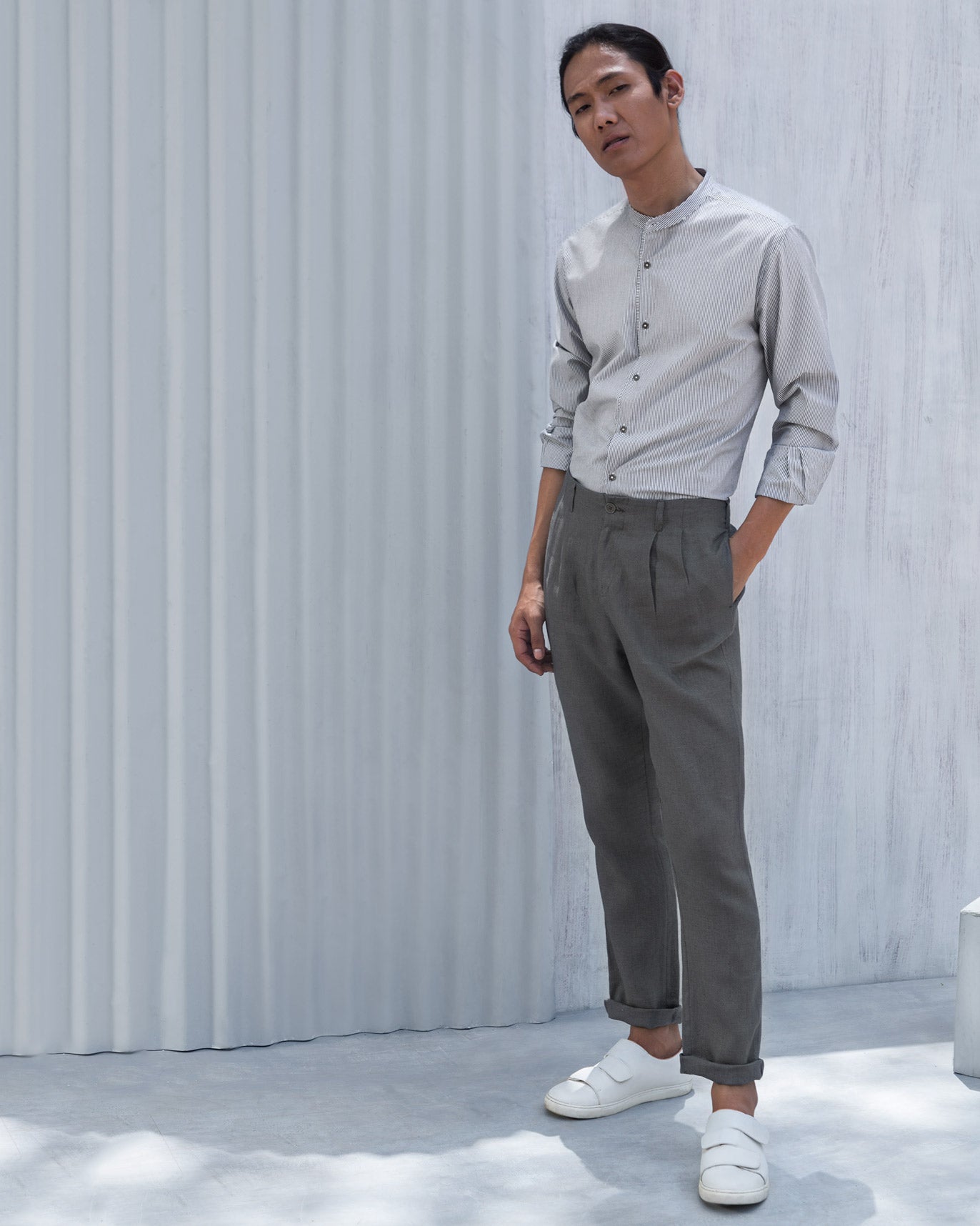 Arugam Stripe Shirt - Black