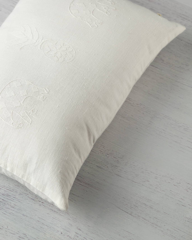 Pineapple Pillow Cover - Ivory