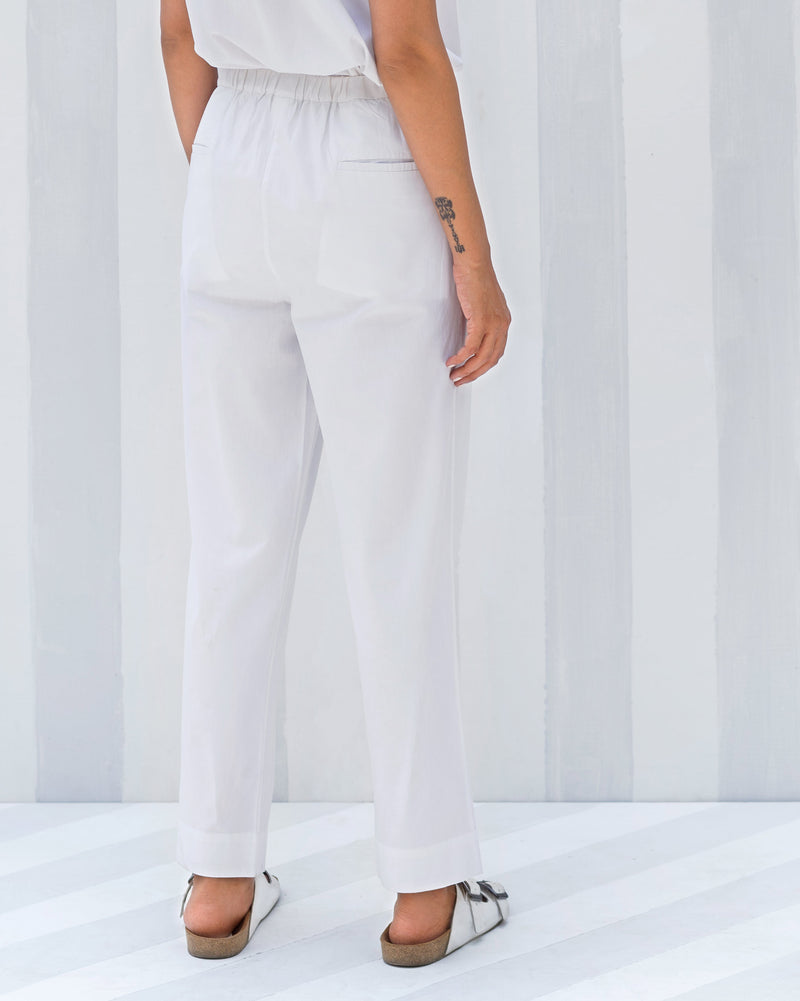Cigarette Pants - White
