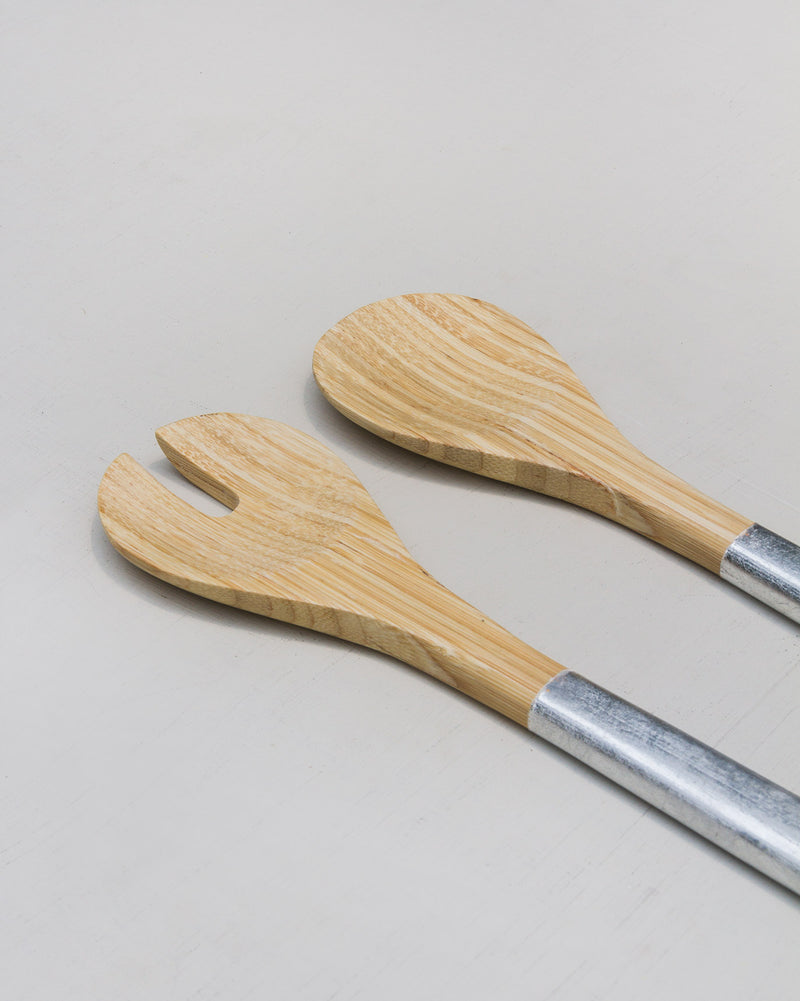 Bamboo Spoons (Set of 2) - Silver