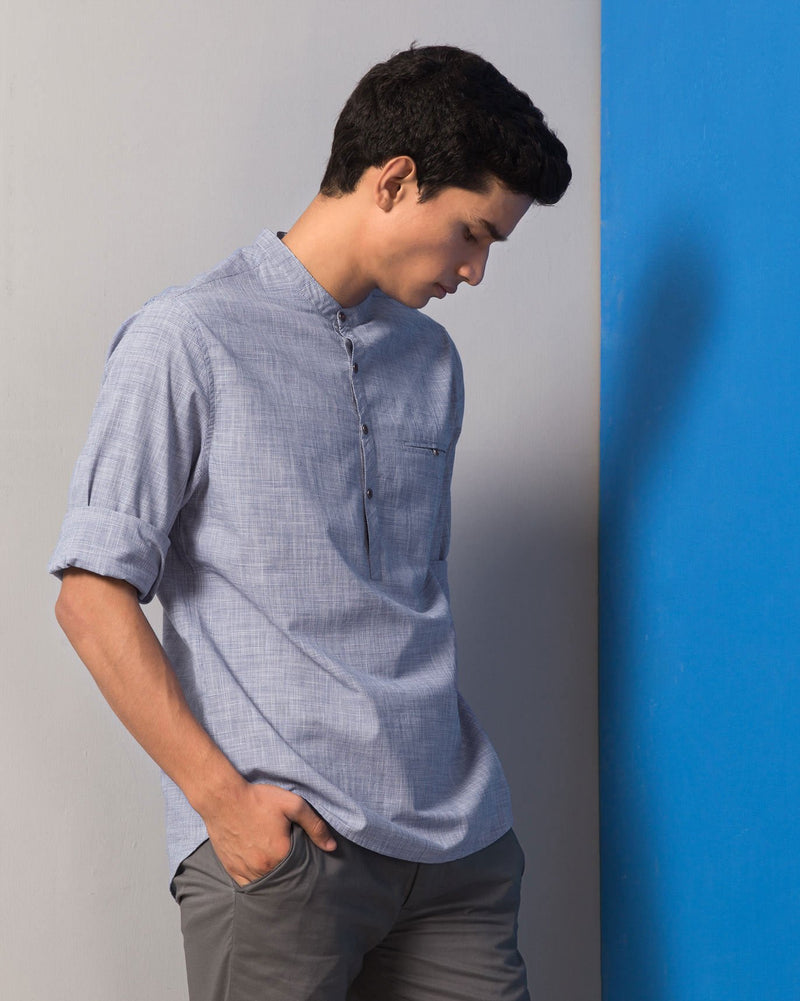 Pondicherry Check Shirt - Blue