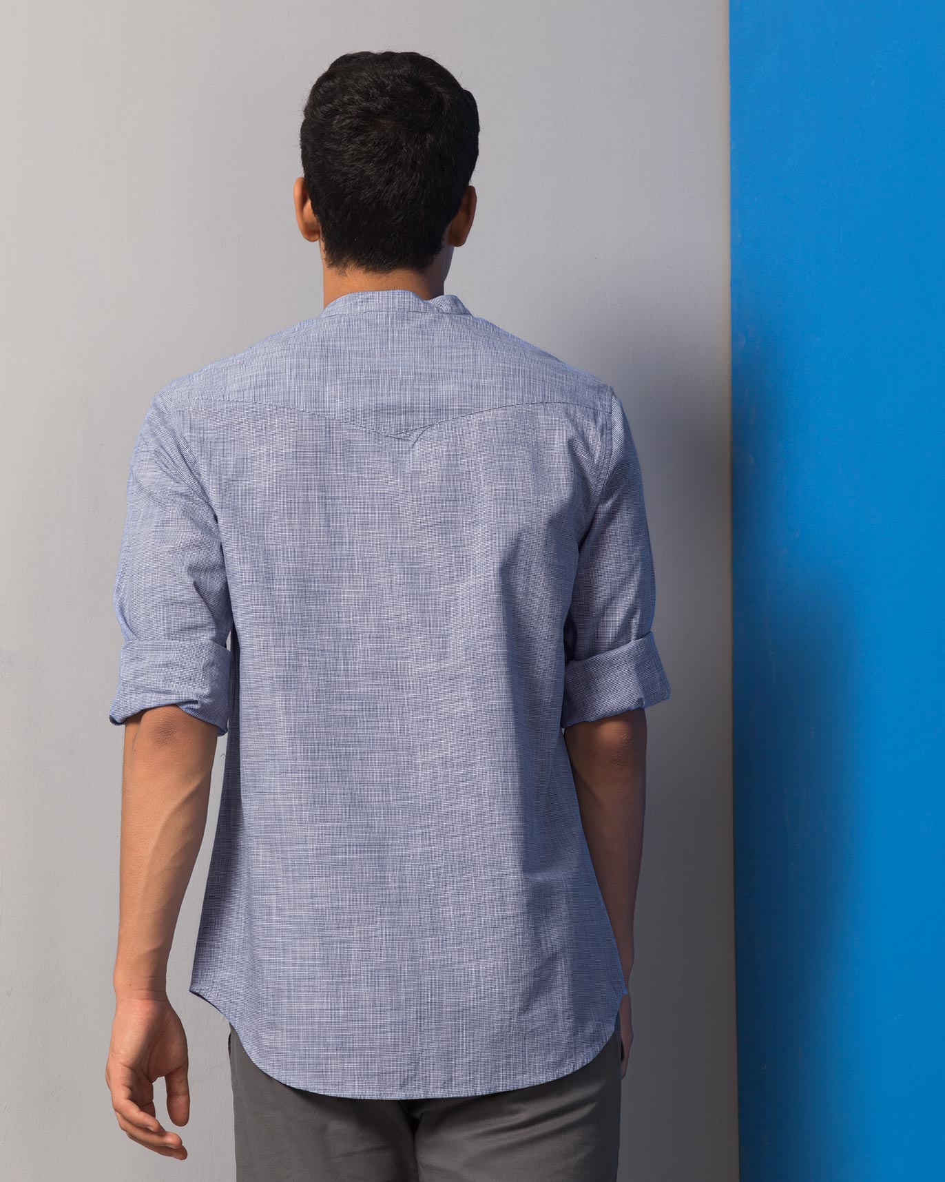 Pondicherry Check Shirt - Blue