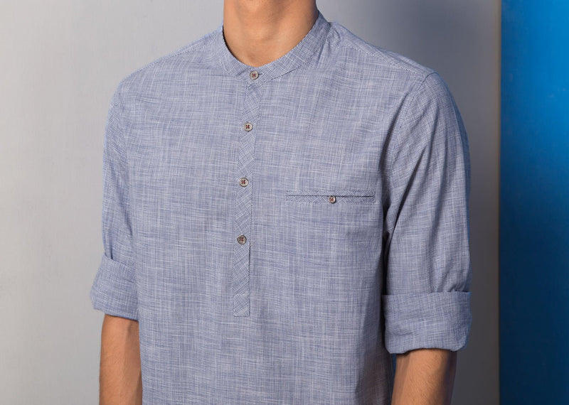 Pondicherry Check Shirt - Blue