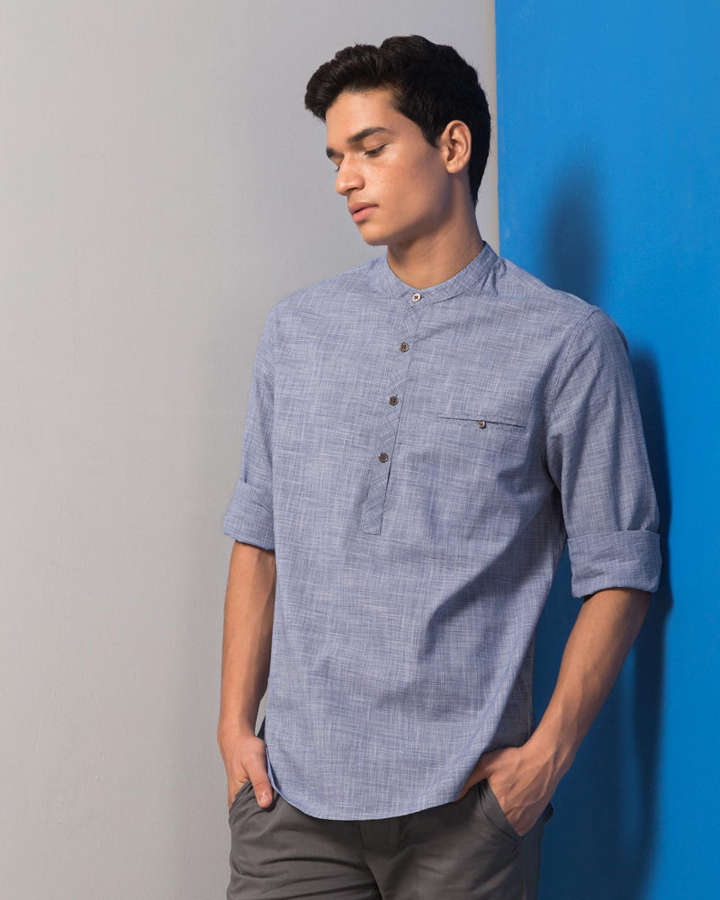 Pondicherry Check Shirt - Blue