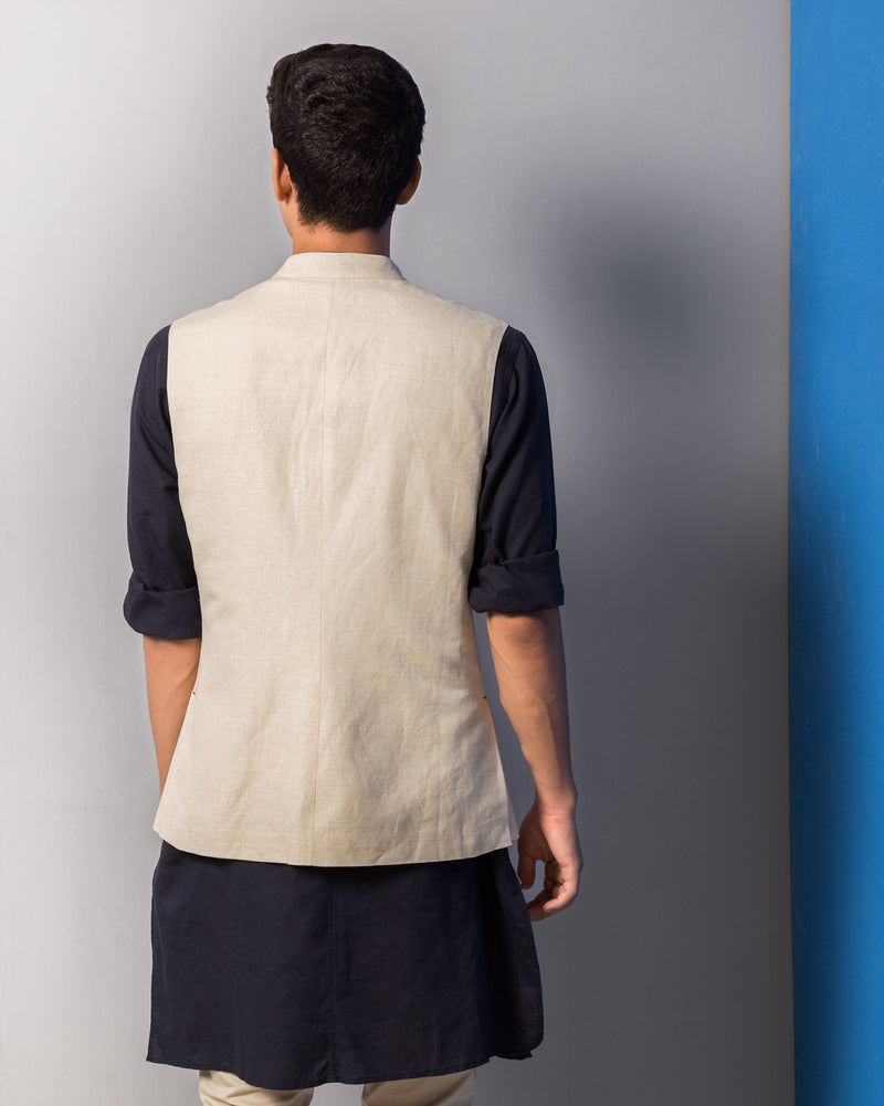 Nehru Jacket - Beige