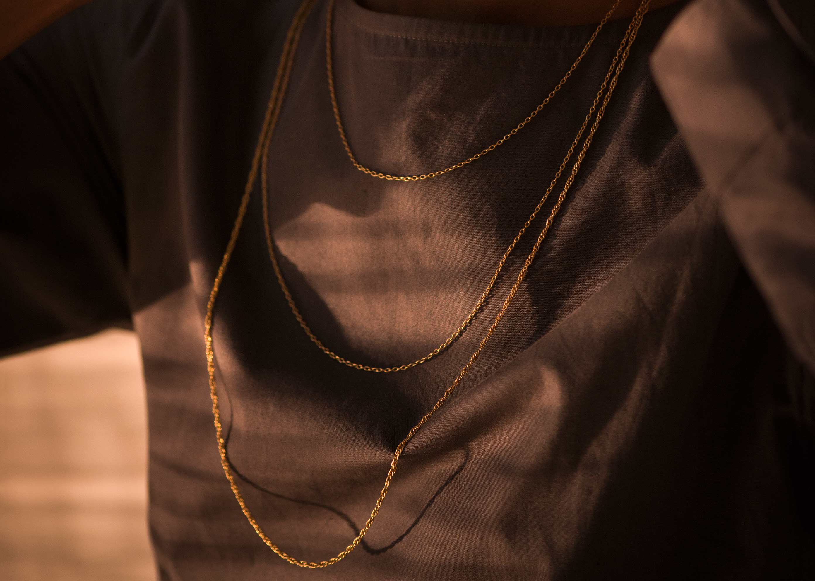 Gold plated chain - large