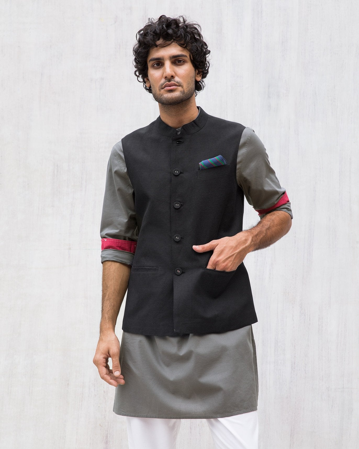 Nehru Jacket - Black