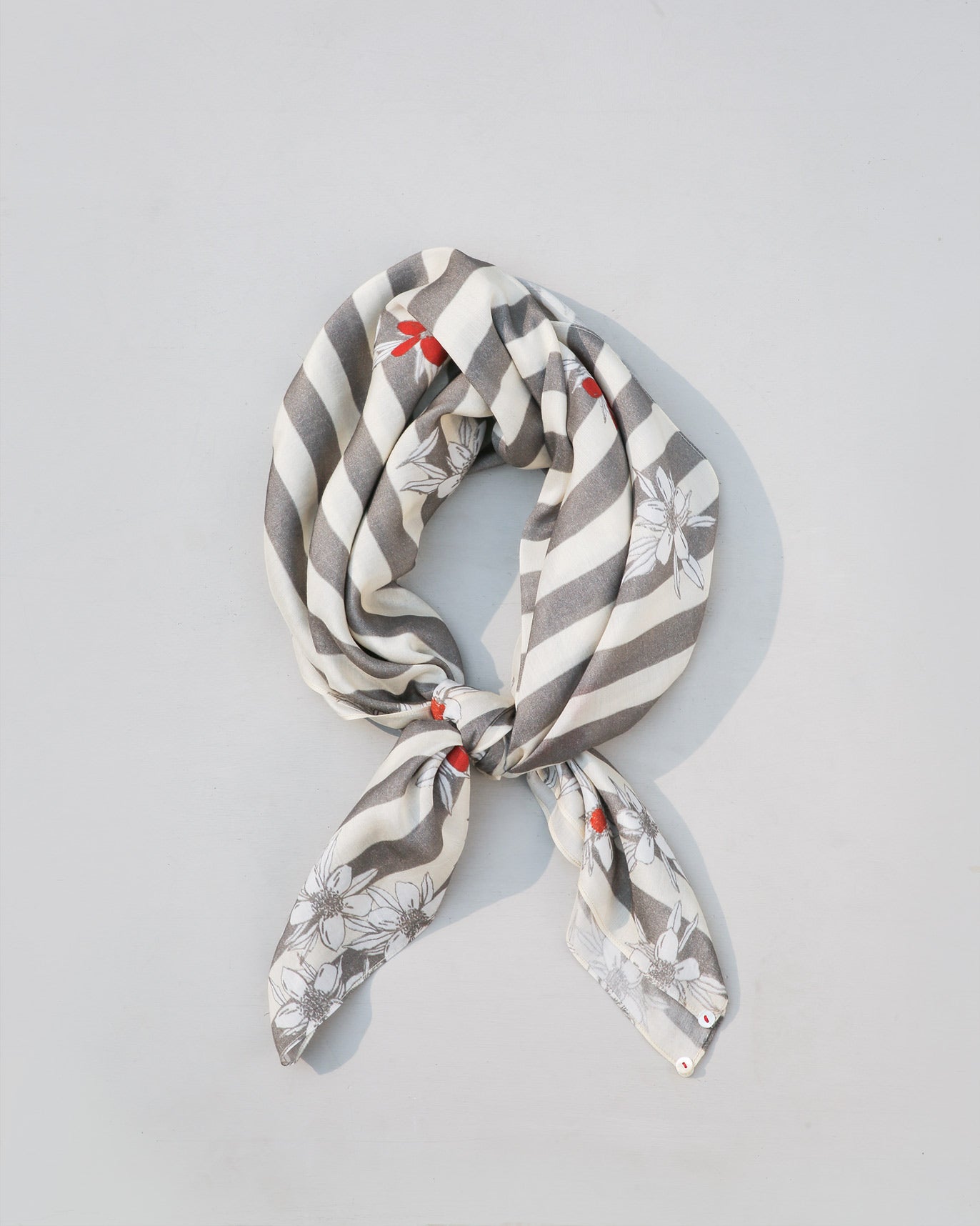 Stripe Floral Scarf