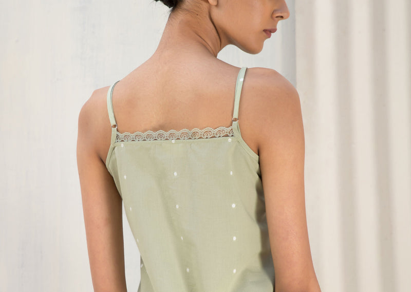 Vintage camisole slip - Green