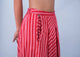 Wide Leg Stripe Drop Crotch Pants