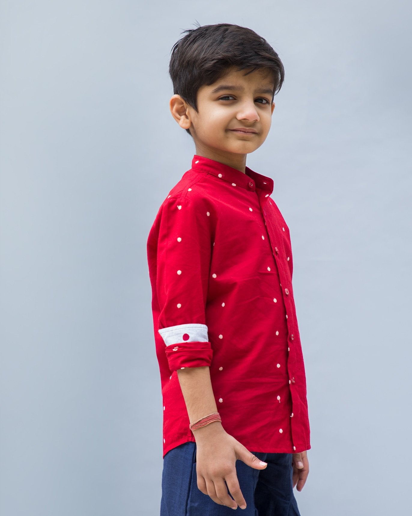 Little Nawab Shirt - Red