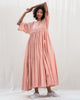 Rainy Season Dress - Pink & Ivory Stripe