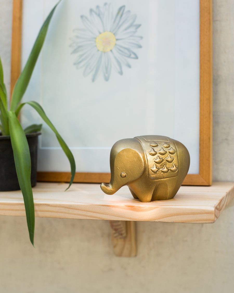 The Haathi Decor Accessory on a shelf.
