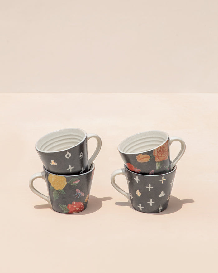 Rose Bush Espresso Mug (Set of 4)