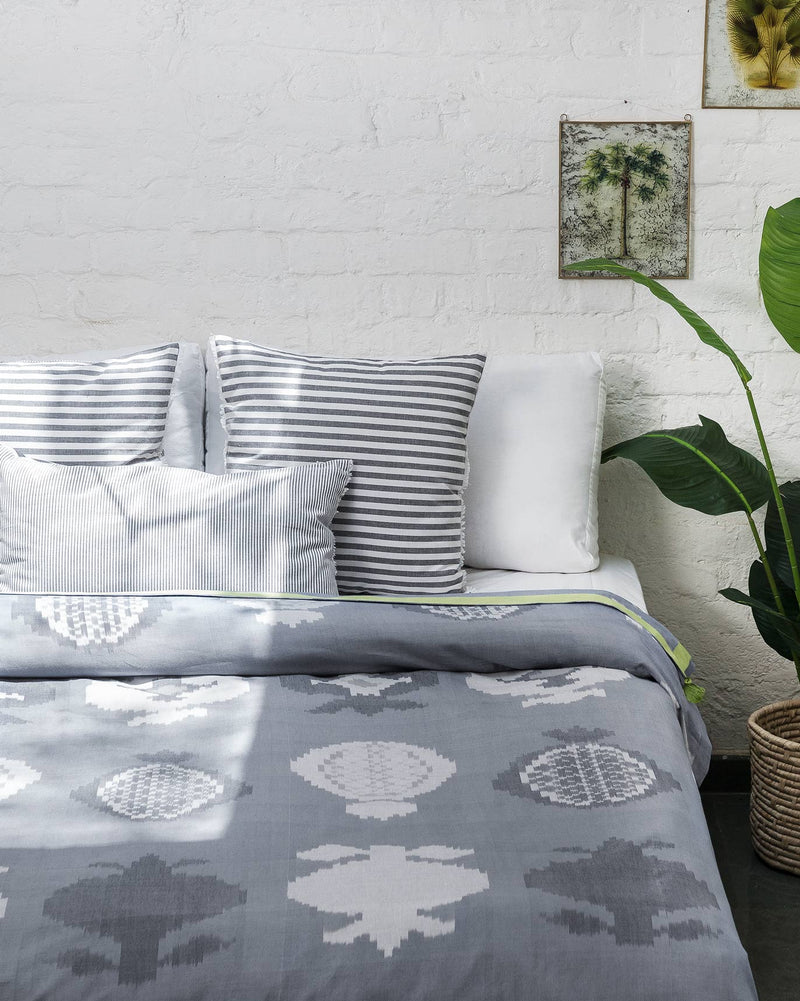 Anar Bed Cover - Charcoal