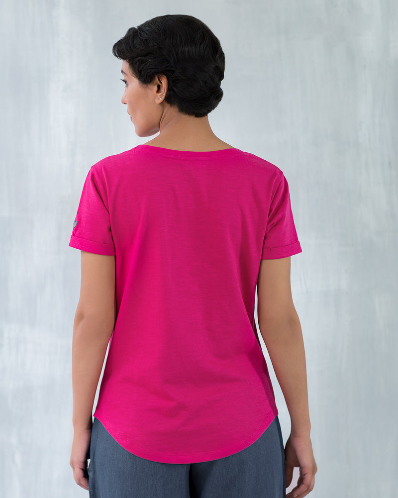 Basic T-shirt - Fuchsia