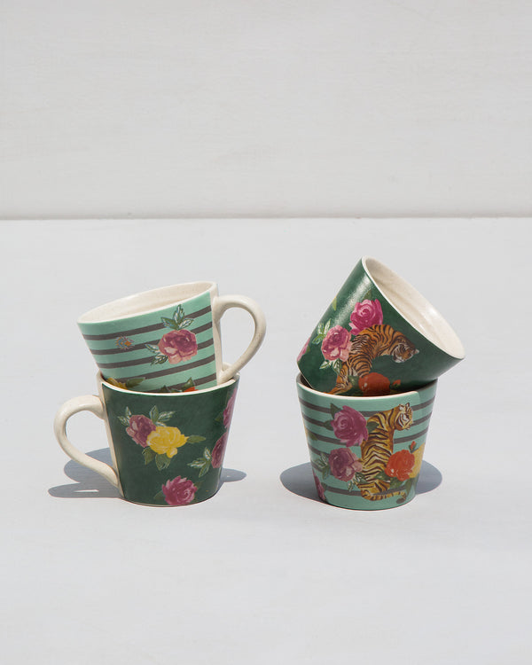 Mugs stacked