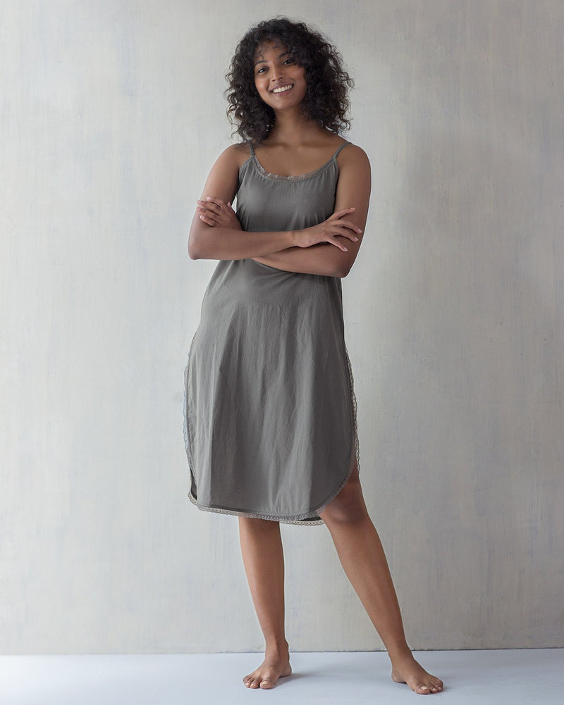 Vintage Camisole Slip - Charcoal