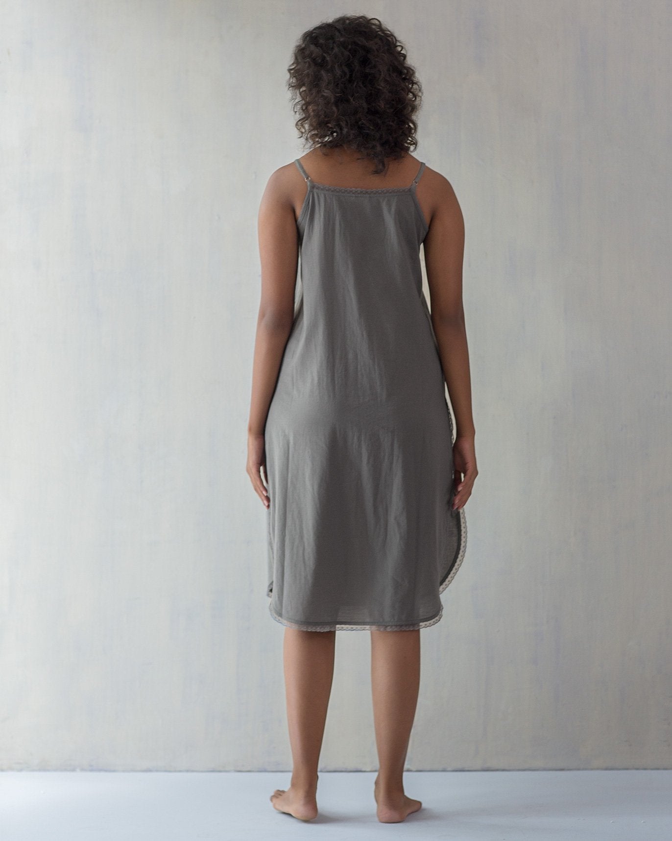 Vintage Camisole Slip - Charcoal