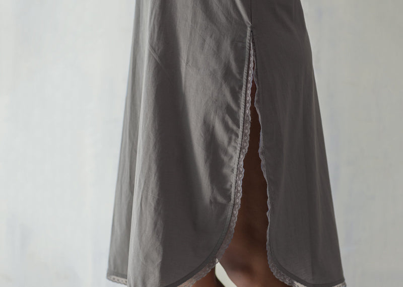 Vintage Camisole Slip - Charcoal