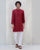 Front Pleat Kurta - Red