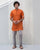 Moonbeam Panel Kurta - Orange