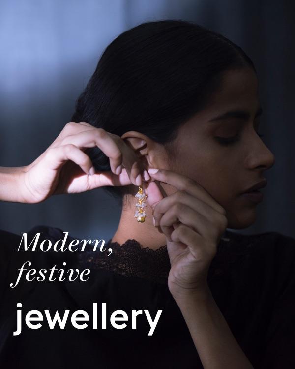 Modern, festive jewellery