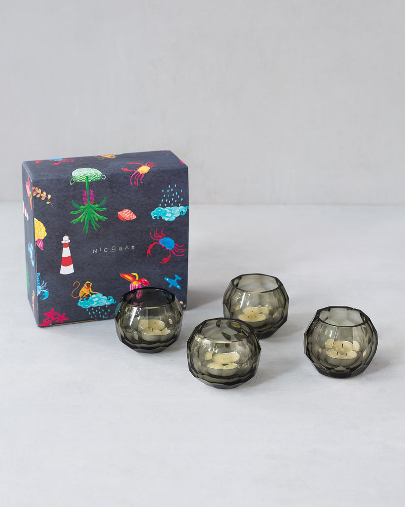 Haze Votives With Scented Tealights (Set of 4)