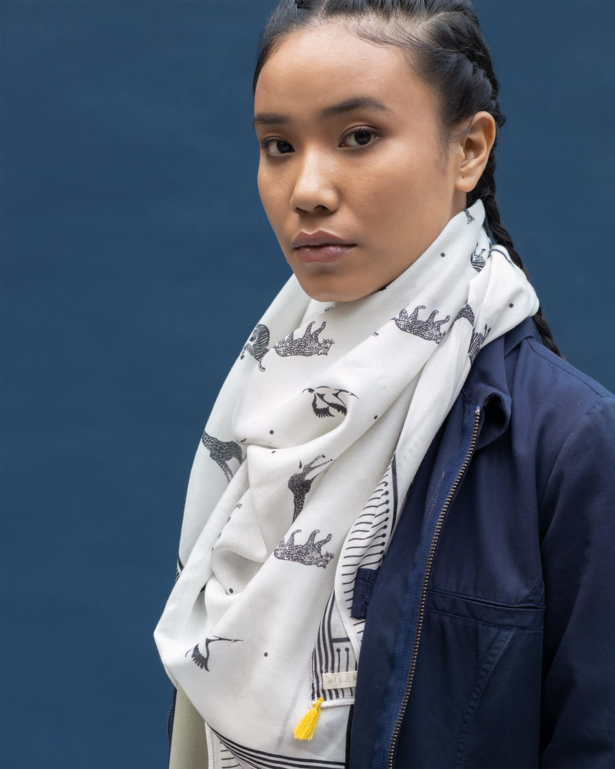 Tribe Scarf - White