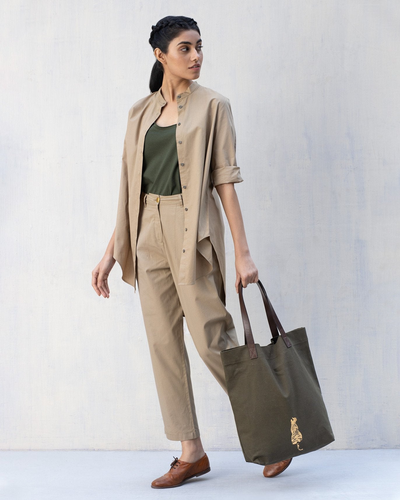 Ukiyo Racerback Tank - Olive