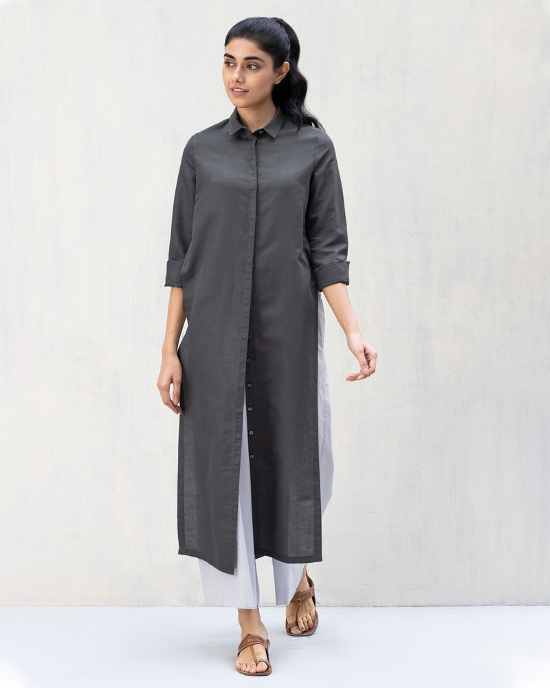 Many Moons Kurta - Charcoal