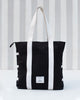 Stripe Tall Tote - Black & White