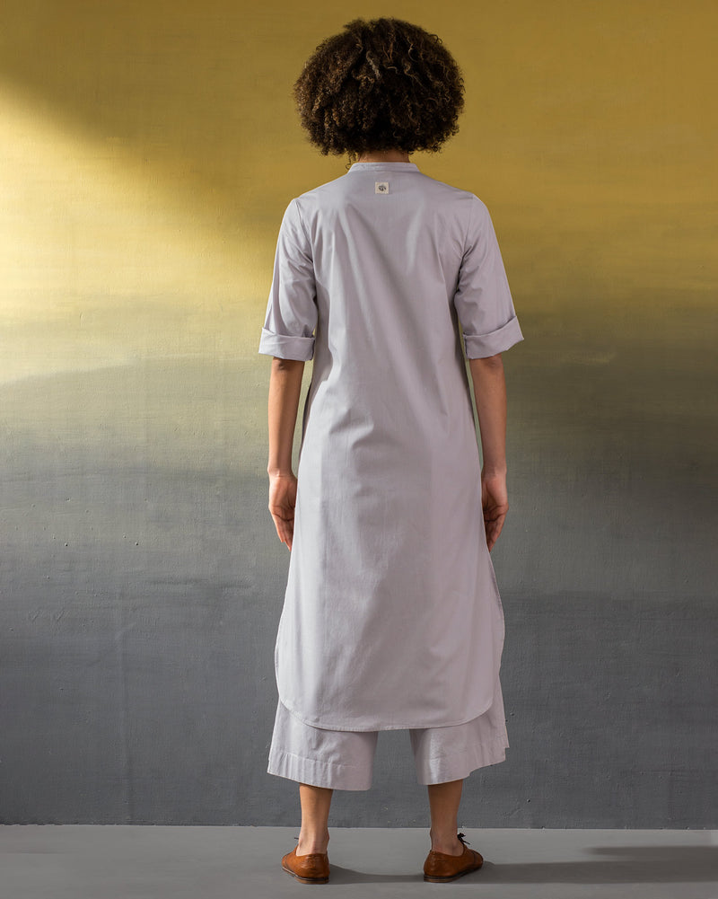 Eclipse Kurta - Soft Grey