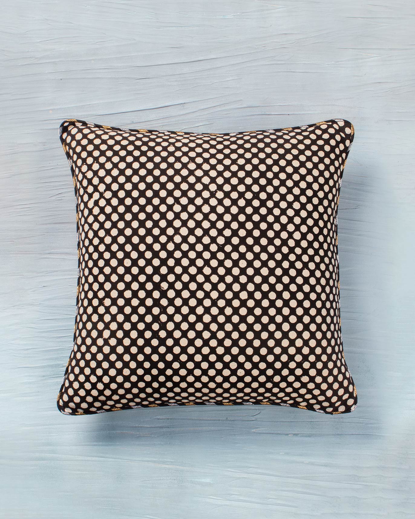 Polka Cushion Cover - Black & White