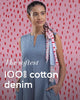 The softest 100% cotton denim